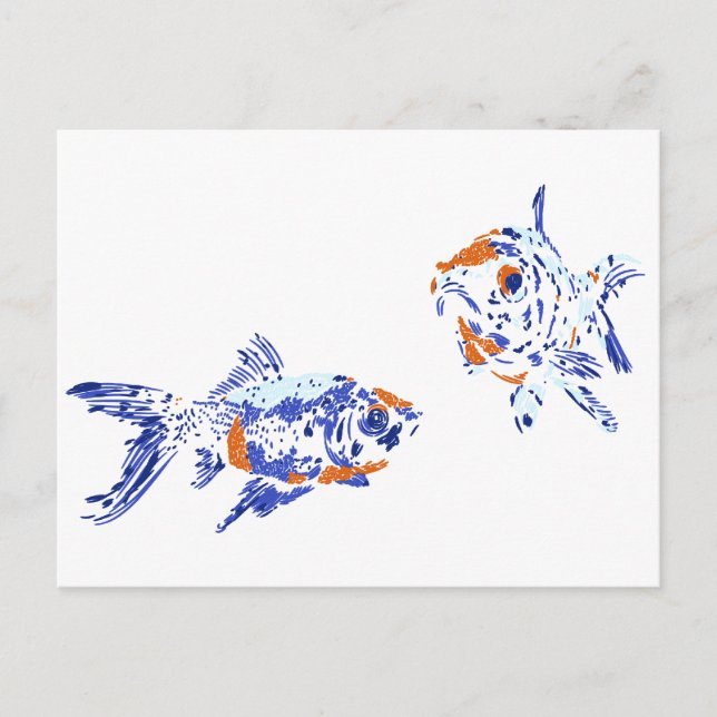 Carte Postale Poisson d'or (Devant)