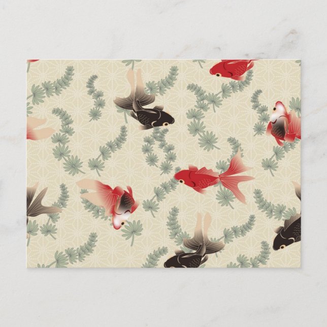 Carte Postale Poisson d'or japonais (Devant)