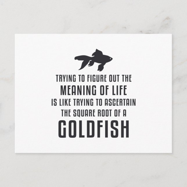 Carte Postale Poisson D'Or Signification De Vie Poisson D'Or Rét (Devant)
