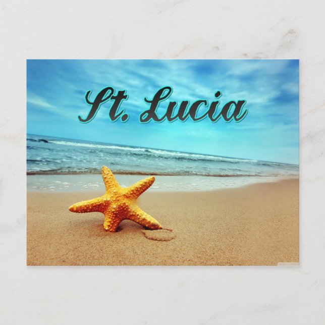 Carte Postale Poisson étoilé de Sainte-Lucie (Devant)