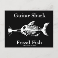 Poisson fossile de requin guitare