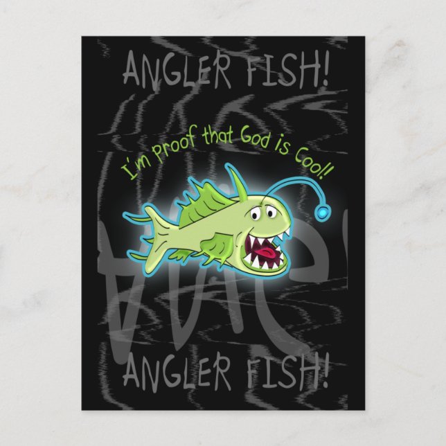 Carte Postale Poisson pêcheur (Devant)