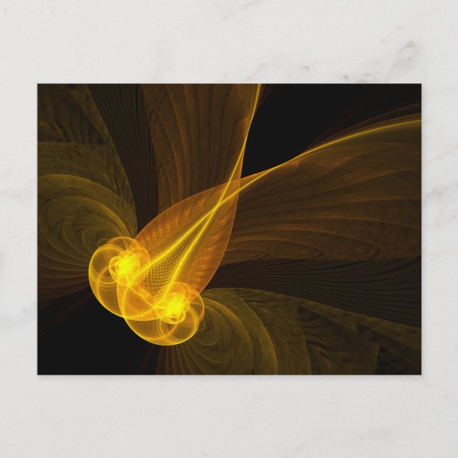 Carte Postale ☼ POISSON ROUGE – Symbole de Chance ☼ (Devant)