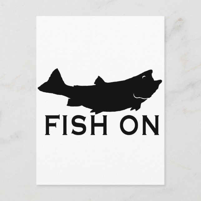 Carte Postale Poisson sur (Devant)