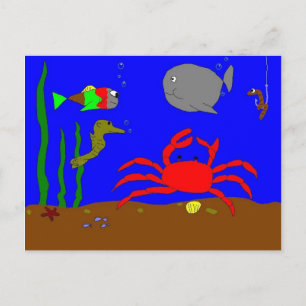 CARTE POSTALE POISSONS