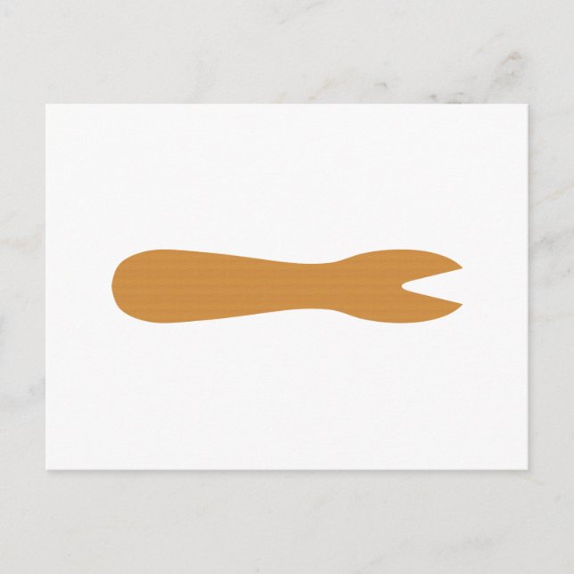 Carte Postale Poissons & Chips Boutique Fourche en bois (Devant)