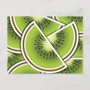 Carte Postale Poissons funky kiwi