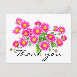 Carte Postale Poissons roses / Bouquet Asters + vos idées
