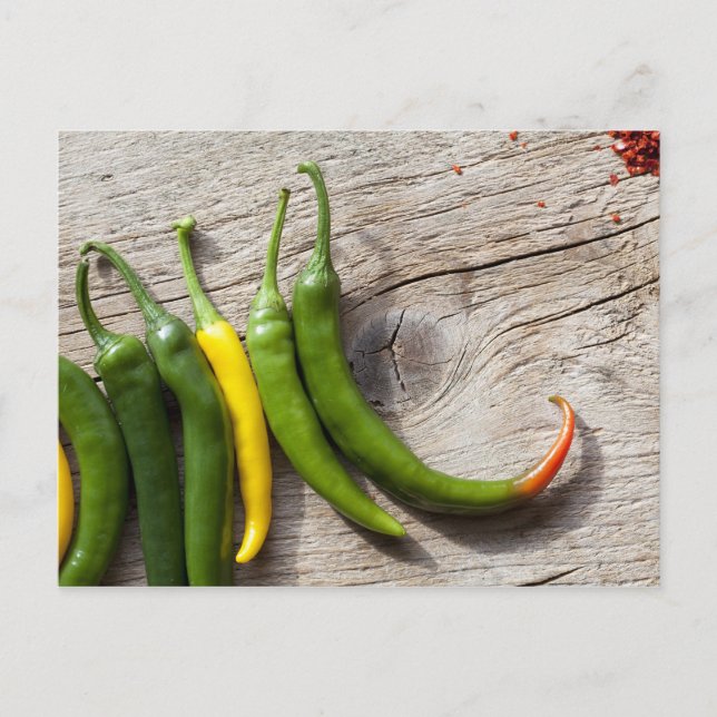 Carte Postale Poivre jaune et vert (Devant)