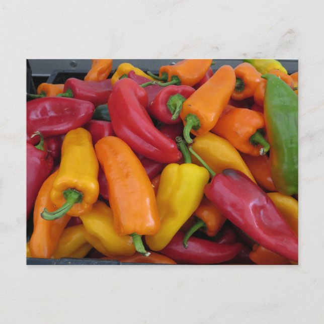 Carte Postale Poivrons chauds (Devant)