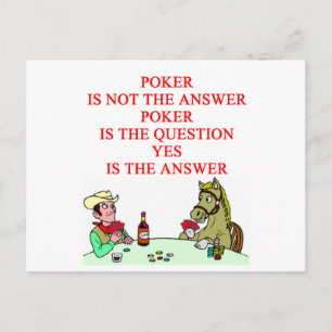 CARTE POSTALE POKER