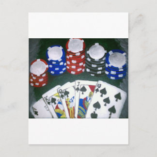 Carte Postale Poker Night