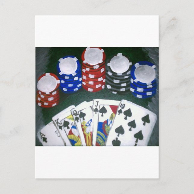 Carte Postale Poker Night (Devant)