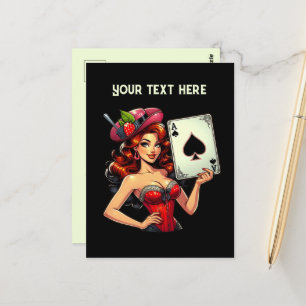 Carte Postale Poker vintage cool