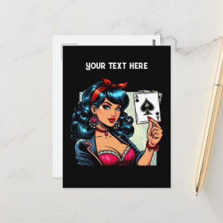 Carte Postale Poker vintage cool