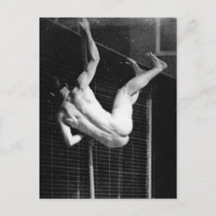 Carte Postale Pole Vaulter - Muybridge Photo Vintage 1885
