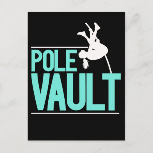 Carte Postale Pole Vaulting Girl Pole Vaulter