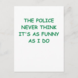 Carte Postale police