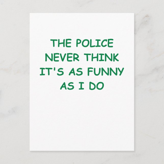 Carte Postale police (Devant)
