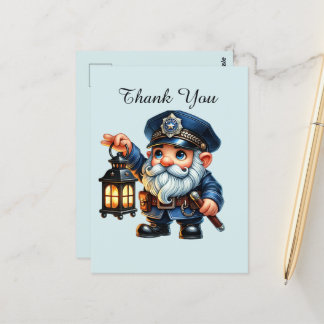 Carte Postale Police Cool merci