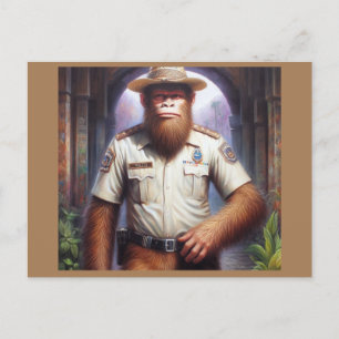 Carte Postale Policier de Bigfoot