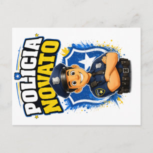 Carte Postale POLICIER DÉBUTANT Agent de police débutant motivan