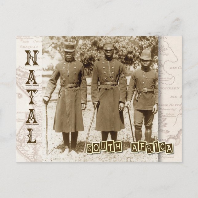 Carte Postale Policiers à Natal, Afrique du Sud (Devant)