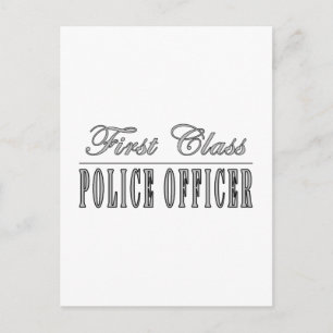 Carte Postale Policiers : Officier de police de première classe