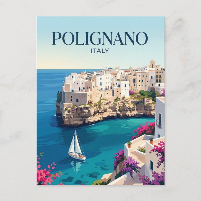 Carte Postale Polignano a Mare Italie (Devant)