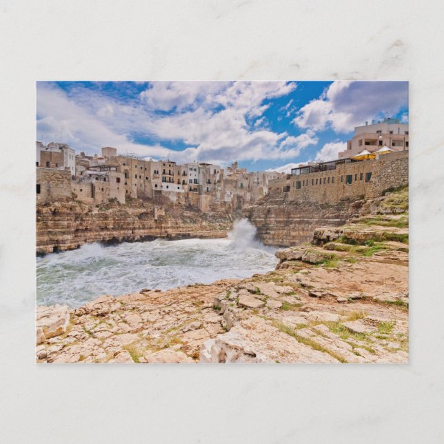 Carte Postale Polignano, sud de l'Italie (Devant)