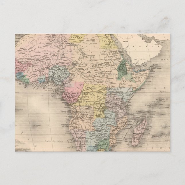 Carte Postale Politique africaine (Devant)