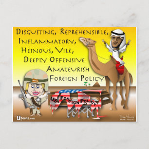 Carte Postale Politique étrangère instable