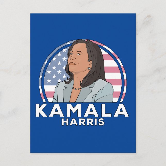 Carte Postale Politique Kamala Harris (Devant)