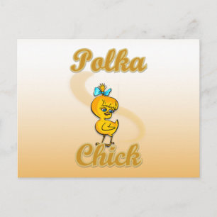 Carte Postale Polka Chick