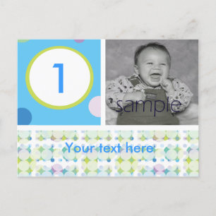 Carte Postale Polka Dot Anniversaire