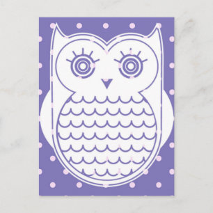 Carte Postale Polka Dot Owl