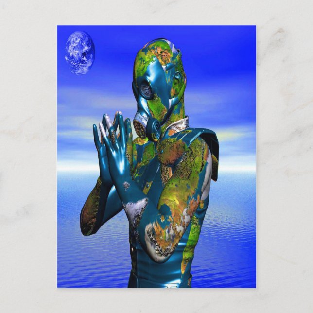 Carte Postale Pollution mondiale (Devant)