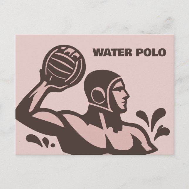 Carte Postale Polo aquatique (Devant)