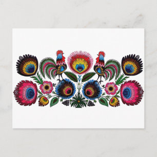 Carte Postale Polonais Folk