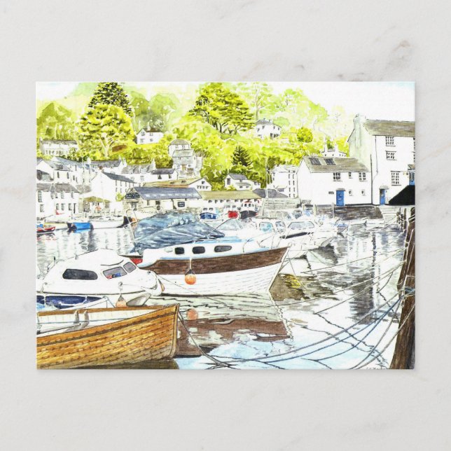 Carte postale 'Polperro Reflections' (Devant)