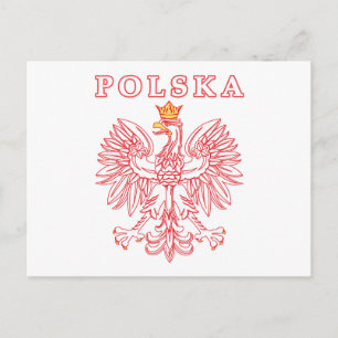Carte Postale Polska Avec Aigle Rouge Polonais