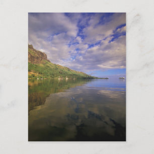 Carte Postale Polynésie française, Moorea. Cooks Bay. Bateau de 