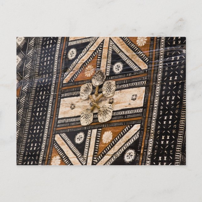 Carte Postale Polynésie, Royaume des Tonga. Détail de tapa (Devant)