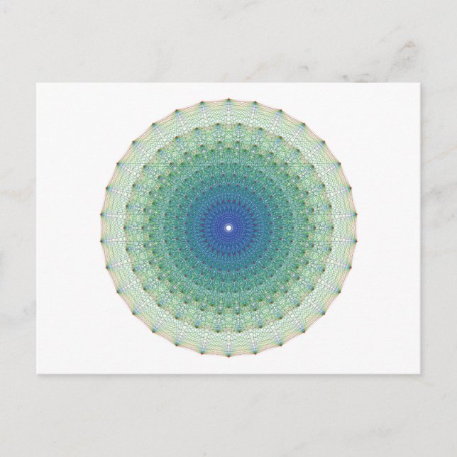 Carte Postale Polytope géométrique E8 Graphe Plan de Coxeter (Devant)