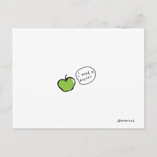 carte postale pomme