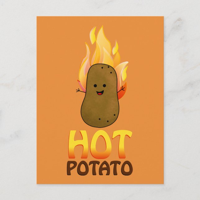 Carte Postale Pomme chaude (Devant)
