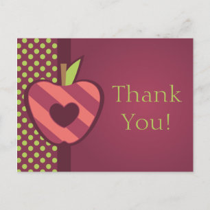 Carte Postale Pomme de notre oeil Anniversaire Merci de fête Car