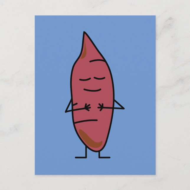 Carte Postale Pomme de terre douce Yam Yams Pommes de terre rôti (Devant)