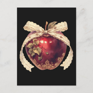 Carte Postale Pomme empoisonnée gothique sombre romance Hallowee