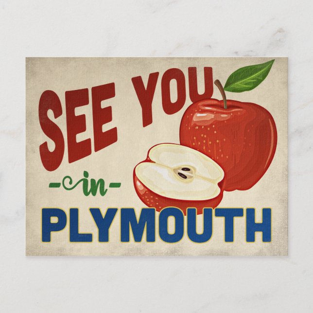 Carte Postale Pomme Plymouth Minnesota - Vintage voyage (Devant)